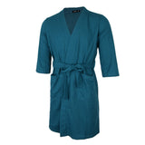 Maxbell Womens Mens Kimono Robes Knit Bathrobe Loungewear Sleepwear Robe M Green