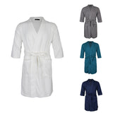 Maxbell Womens Mens Kimono Robes Knit Bathrobe Loungewear Sleepwear Robe M Green