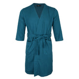 Maxbell Womens Mens Kimono Robes Knit Bathrobe Loungewear Sleepwear Robe M Green