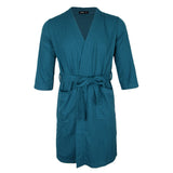 Maxbell Womens Mens Kimono Robes Knit Bathrobe Loungewear Sleepwear Robe M Green