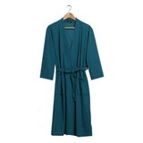 Maxbell Womens Mens Kimono Robes Knit Bathrobe Loungewear Sleepwear Robe M Green