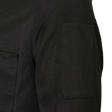 Maxbell Unisex Chef Jacket Coat Hotel Waiter Uniform Long Sleeves Black L