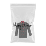 Maxbell Unisex Chef Jacket Coat Hotel Waiter Uniform Long Sleeves Black L