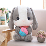 Maxbell Cute Bunny Soft Plush Toy Rabbit Stuffed Animal Baby Kids Gift Grey