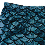 Maxbell Mermaid Leggings Women Shiny Fish Scale Liquid Stretchy Pants Free Size
