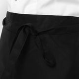Maxbell Men Women Black Restaurant Chef Half Apron Waist Apron