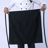 Maxbell Men Women Black Restaurant Chef Half Apron Waist Apron