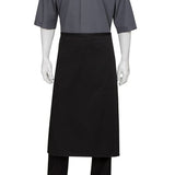Maxbell Men Women Black Restaurant Chef Half Apron Waist Apron