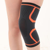 Maxbell Knee Support Compression Bandage Brace Gym Sports Guard Wrap XL Orange