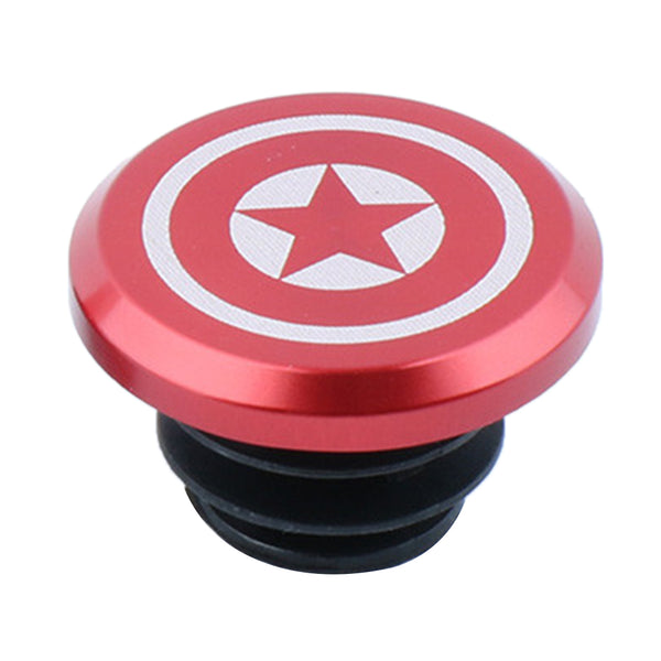 Maxbell 1 Piece Alloy Bicycle Bike Handlebar End Plugs Bar End Cap Red B