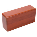 Maxbell Natural Wooden Yoga Block Exercise Fitness Stretching Aid Brick Deep Red