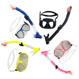 Maxbell Diving Gear Dive Mask Dry Snorkel Set Scuba Snorkeling Breathing Tube Black