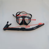 Maxbell Diving Gear Dive Mask Dry Snorkel Set Scuba Snorkeling Breathing Tube Black