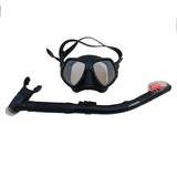 Maxbell Diving Gear Dive Mask Dry Snorkel Set Scuba Snorkeling Breathing Tube Black