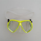 Maxbell Adult Snorkeling Diving Large Frame Goggles Mask & Snorkel Dive Gear Yellow