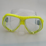 Maxbell Adult Snorkeling Diving Large Frame Goggles Mask & Snorkel Dive Gear Yellow