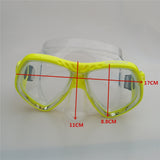 Maxbell Adult Snorkeling Diving Large Frame Goggles Mask & Snorkel Dive Gear Yellow