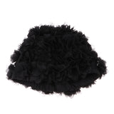 Maxbell Retro Style Flower Bathing Cap Stylish Swimming Hat Women Black