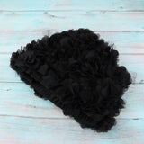 Maxbell Retro Style Flower Bathing Cap Stylish Swimming Hat Women Black