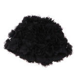 Maxbell Retro Style Flower Bathing Cap Stylish Swimming Hat Women Black