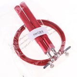 Maxbell Adjustable Skipping Jump Rope Wooden Handle Rope Fitness Equipment Red