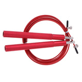 Maxbell Adjustable Skipping Jump Rope Wooden Handle Rope Fitness Equipment Red