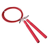 Maxbell Adjustable Skipping Jump Rope Wooden Handle Rope Fitness Equipment Red