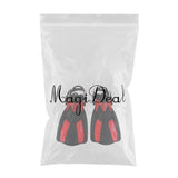 Maxbell Adjustable Snorkeling Diving Fins Open Heel Swimming Flippers Red