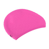 Maxbell Silicone Gel Swimming Cap Shower Hat with Ear Protection Unisex Pink