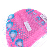 Maxbell Silicone Gel Swimming Cap Shower Hat with Ear Protection Unisex Pink