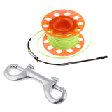 Maxbell Scuba Diving Finger Reel Guide Spool 30m Line Dual Ended Bolt Snap Orange