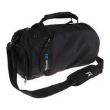 Maxbell Waterproof Sports Gym Travel Duffel Bag with Shoe Compartment Black