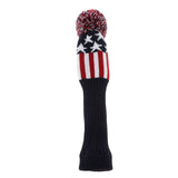 Maxbell Golf Drivers Headcover Club Sock Golf Head Cover Pom Pom red stars