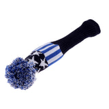 Maxbell Golf Drivers Headcover Club Sock Golf Head Cover Pom Pom blue stars