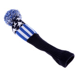 Maxbell Golf Drivers Headcover Club Sock Golf Head Cover Pom Pom blue stars