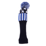 Maxbell Golf Drivers Headcover Club Sock Golf Head Cover Pom Pom blue stars