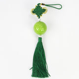 Maxbell Chinese Knot with Golf Ball Home Car Hanging Ornament Gift Green