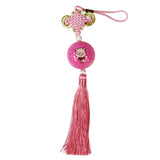 Maxbell Chinese Knot with Golf Ball Home Car Hanging Ornament Gift Pink