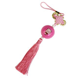 Maxbell Chinese Knot with Golf Ball Home Car Hanging Ornament Gift Pink