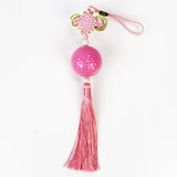 Maxbell Chinese Knot with Golf Ball Home Car Hanging Ornament Gift Pink