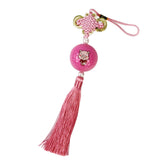 Maxbell Chinese Knot with Golf Ball Home Car Hanging Ornament Gift Pink