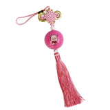 Maxbell Chinese Knot with Golf Ball Home Car Hanging Ornament Gift Pink