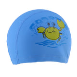 Maxbell Kids Children Swimming Pool Cap Swim Hat Waterproof Ear Wrap Crab Blue