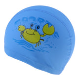 Maxbell Kids Children Swimming Pool Cap Swim Hat Waterproof Ear Wrap Crab Blue