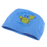 Maxbell Kids Children Swimming Pool Cap Swim Hat Waterproof Ear Wrap Crab Blue