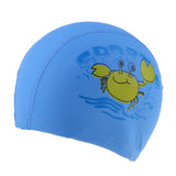 Maxbell Kids Children Swimming Pool Cap Swim Hat Waterproof Ear Wrap Crab Blue