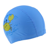 Maxbell Kids Children Swimming Pool Cap Swim Hat Waterproof Ear Wrap Crab Blue