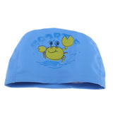 Maxbell Kids Children Swimming Pool Cap Swim Hat Waterproof Ear Wrap Crab Blue