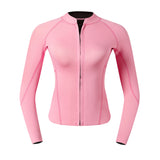 Maxbell Neoprene Women Wetsuit Jacket Coat for Scuba Diving Swimming Pink XL