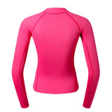 Maxbell 2mm Neoprene Women Wetsuit Jacket Coat for Scuba Diving Swimming Rose Red XS